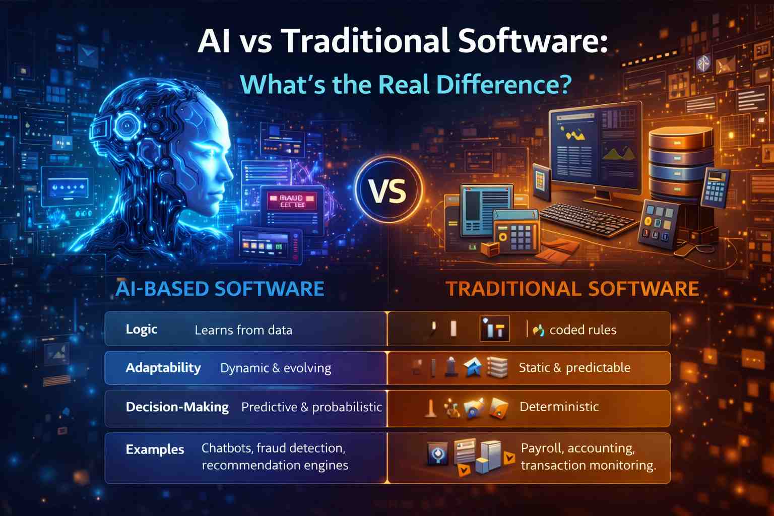 AI vs Traditional Software: What’s the Real Difference?