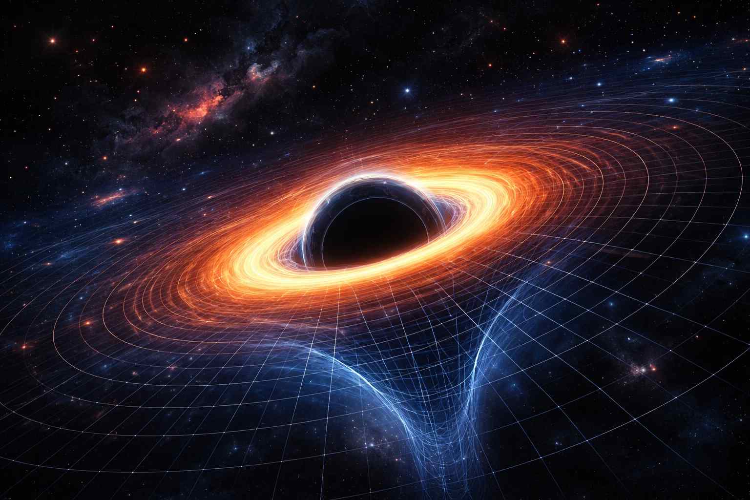Why Black Holes Bend Time and Space