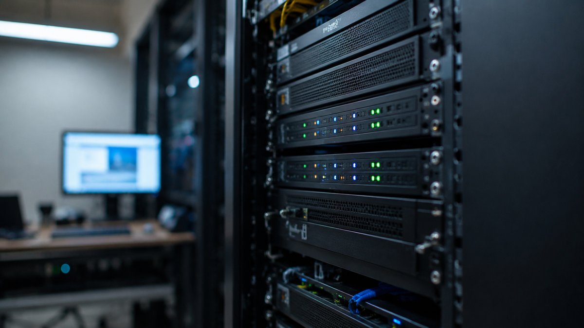 Server infrastructure with NGINX reverse proxy routing traffic to backend web applications